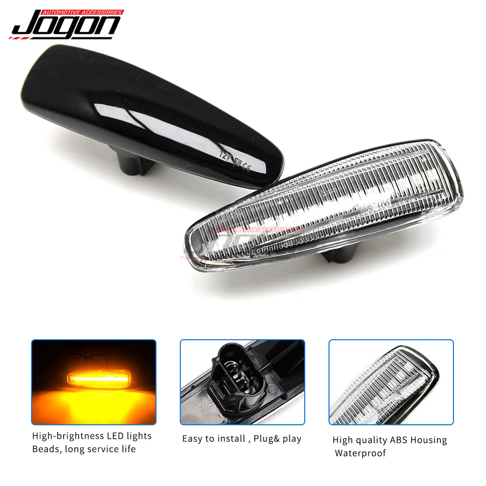 LED Side Fender Dynamic Turn Signal Light Marker Lamp For Mitsubishi Lancer Evolution Evo X Outlander Sport RVR ASX Mirage 2014+