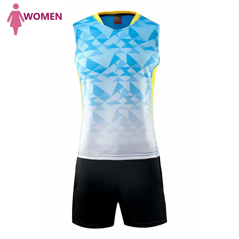 2020 Volleyball Set Uniforms sleeveless Shirts with shorts Men Women badminton shirt Tennis jerseys Team training Top quality