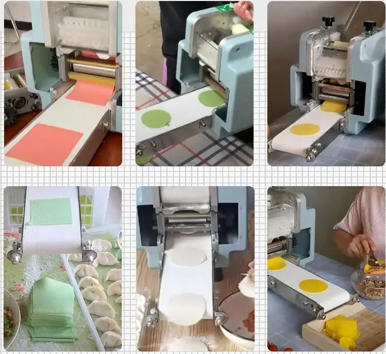 Wonton Dumplings Skin Machine Automatic Dough Slicer Gyoza Skin Maker Dumpling wrapper machine Wonton Dumplings maker