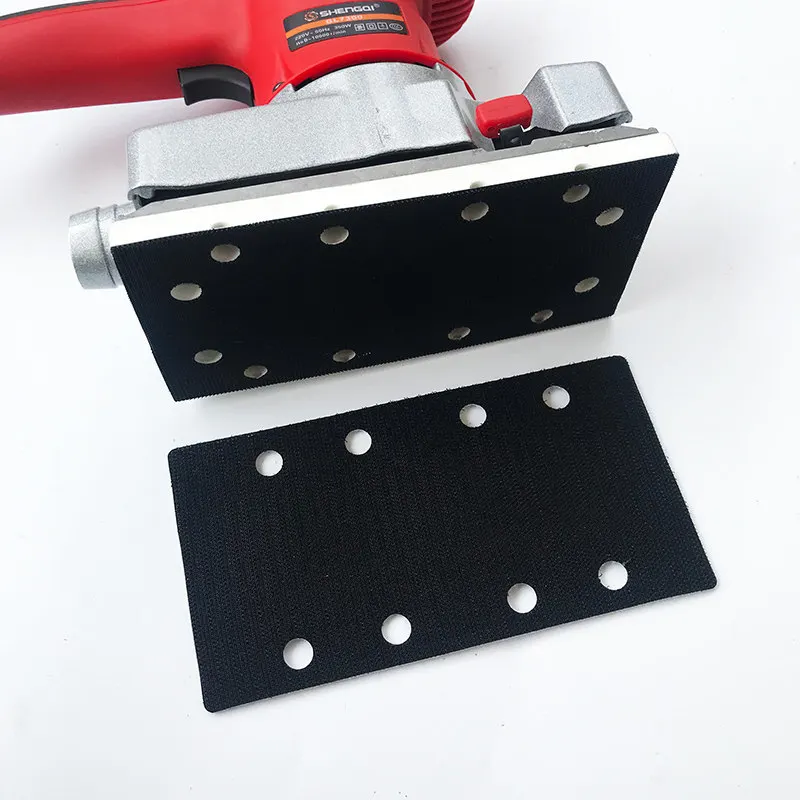 Automotive dry grinder rectangular buffer pad 90 180mm4 plus 4 hole grinder to protect the cushion 8 holes