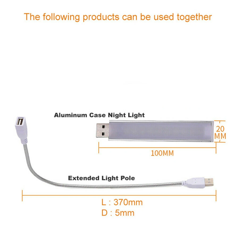 Portable Keychain Mini USB light 3/8/12/ 24 LEDs Night Light Reading Led Lamp Book Bulb For Notebook Power Bank Computer Laptop