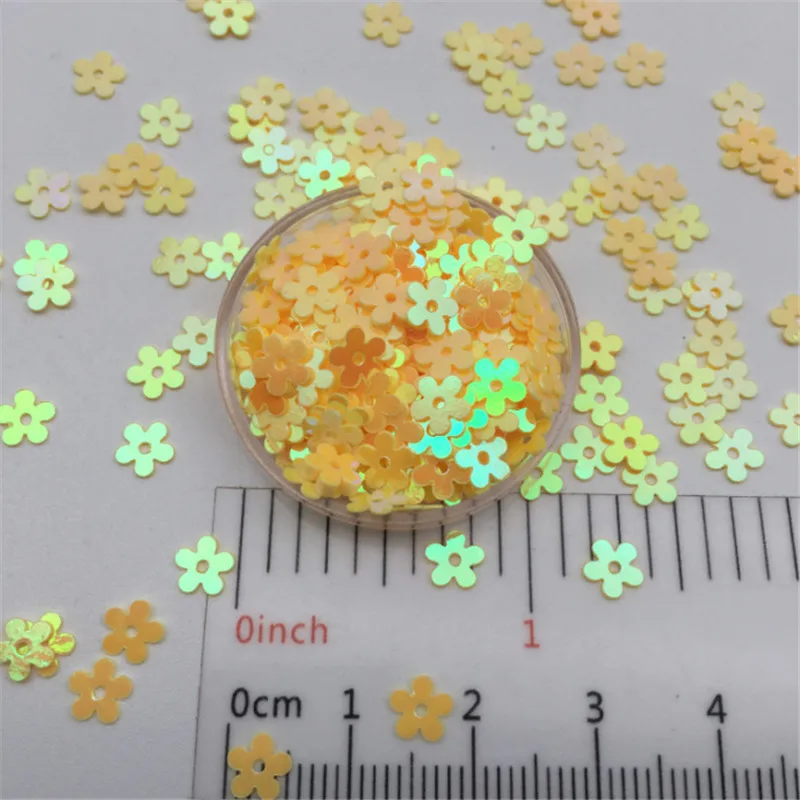 30g/Lot 5mm Flower Loose Sequins Glitter Paillettes For DIY Nail Craft,Craft Making, Wedding Decoration confetti Wholesale