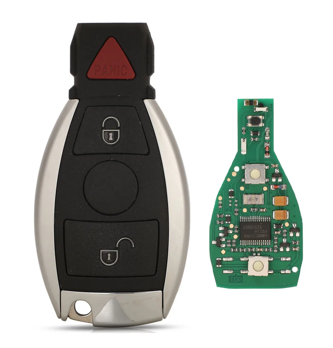 Jingyuqin Smart Remote-Auto Schlüssel Für Mercedes Benz Jahr 2000 + Unterstützt Original NEC und BGA 315MHz Oder 433,92 MHz 3 Tasten