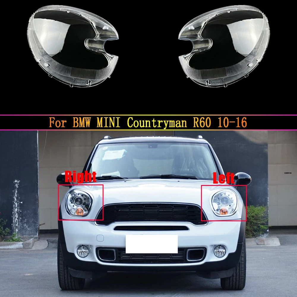 

For BMW MINI R60 2011 2012 2013 2014 2015 2016 Front Headlight Shell Lampshade Headlight Glass Lampshade Cover Headlamp Lens