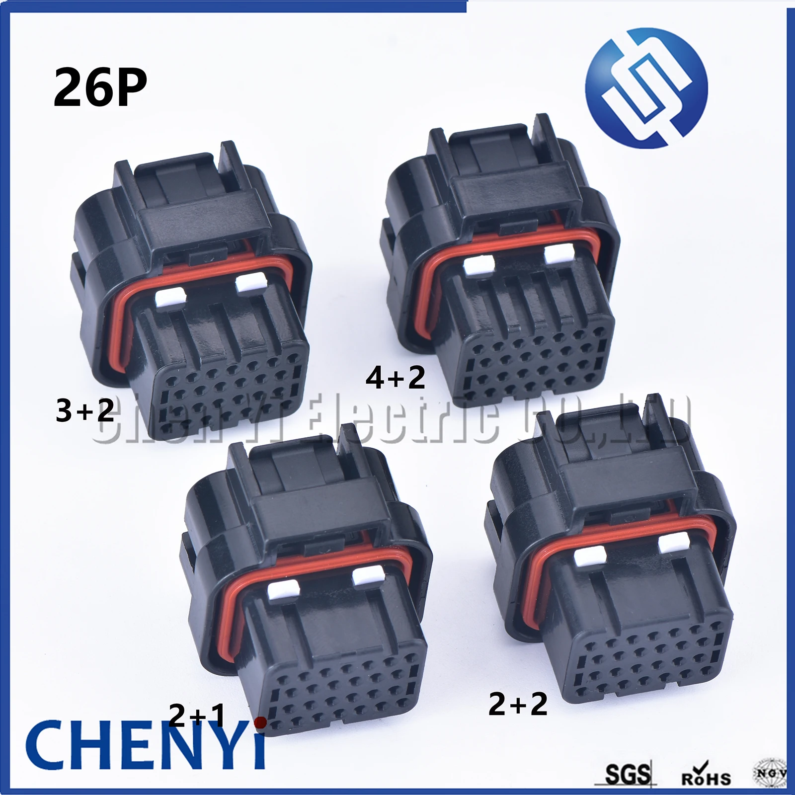 26-pinowy 3- 1437290 -7 1473416 -1 SUPERSEAL 3/4/5/6 gniazd elektryczne żeńskie lub męskie proste złącze PCB do złącza płytki Wtyczka ECU