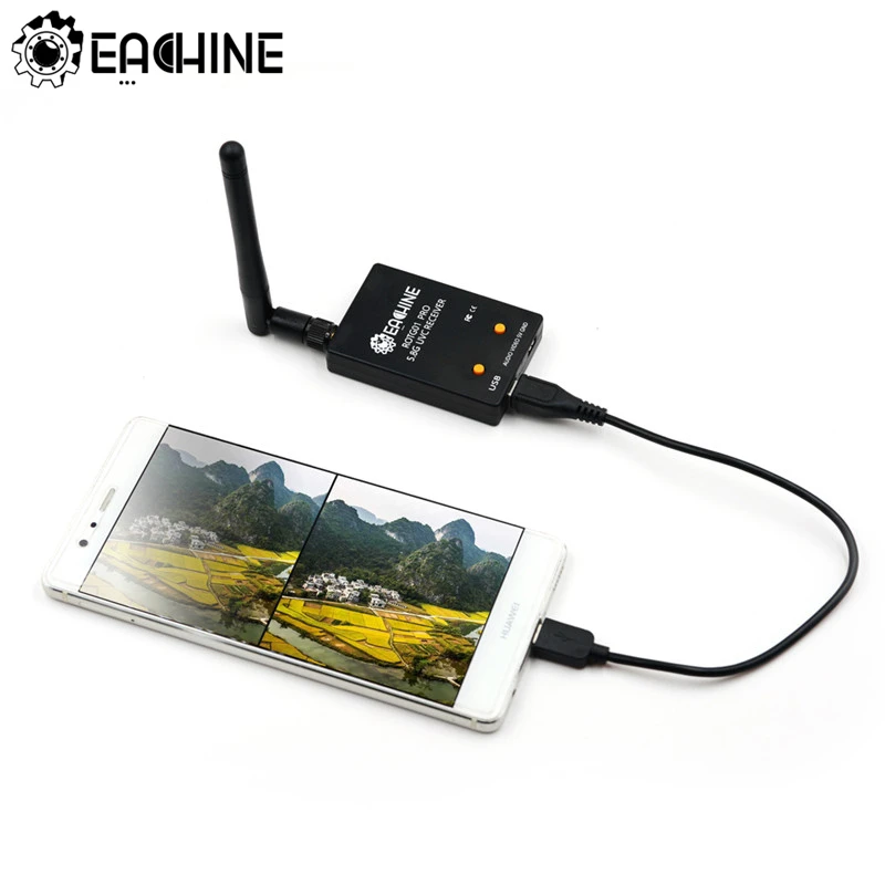 

Eachine ROTG01 Pro UVC OTG 5.8G 150CH Full Channel FPV Receiver W/Audio For Android Smartphone FPV Drone Accessories