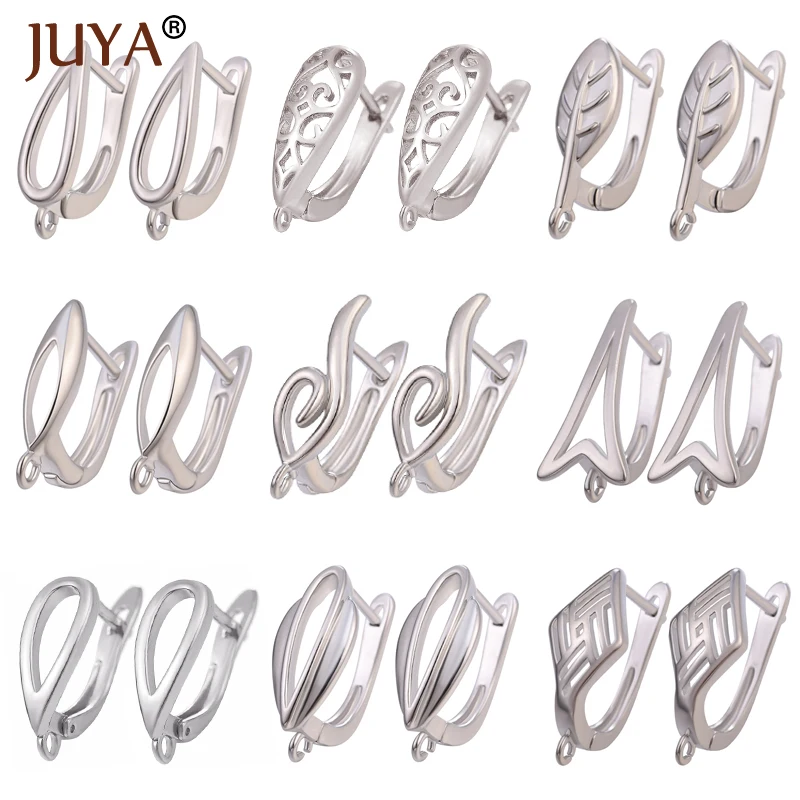 JUYA 2 Pairs Hand Made Earring Hooks Accessories for Jewelry Making DIY Handmade Women Tassle Crystal Earrings Gift Wholesale