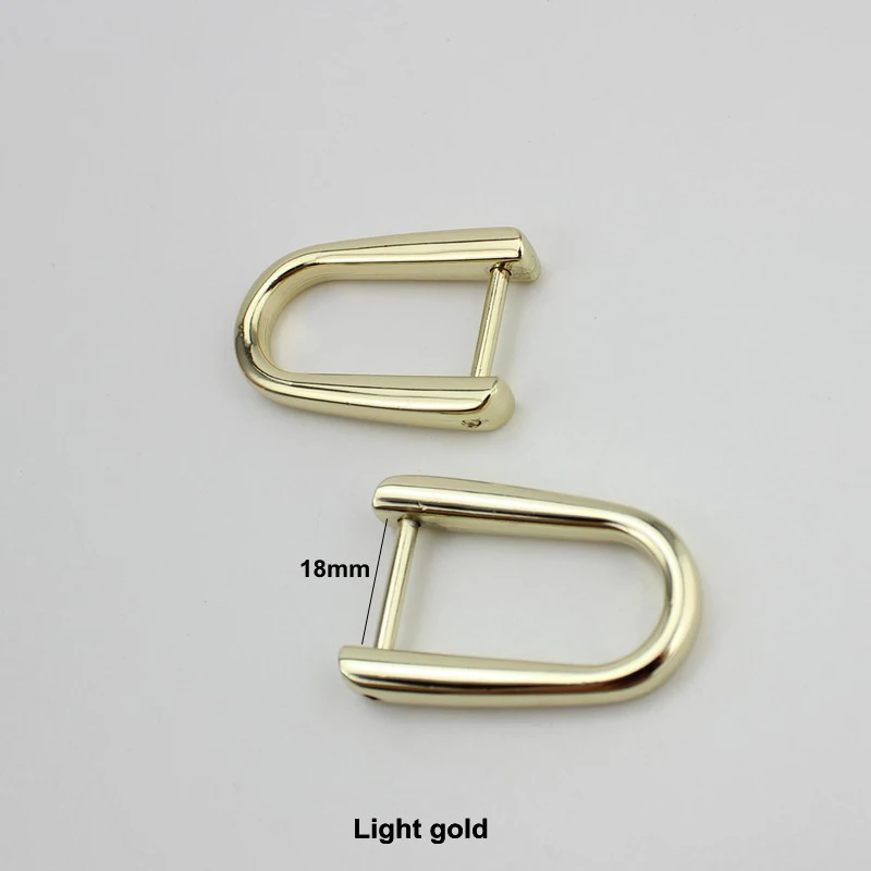 

10pcs 18mm 1" Detachable Screw Buckles D Ring Welded DIY Leather Webbing Strap Bags gold metal Hardware Accessories