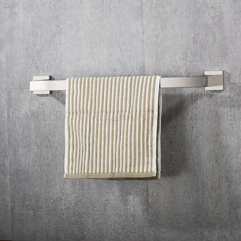 Stainless Steel Bathroom Hardware Kit Brushed Nickel Towel Rack Toilet Paper Holder Towel Bar Hook Bathroom Accessories