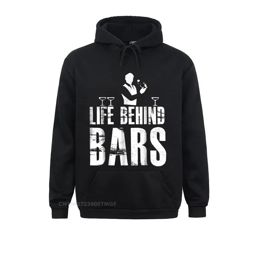 Casual Life Behind Bars Bartender Oversized Hoodie Funny Bartending Tees Kawaii Hoodies Special Clothes Mens Sweatshirts