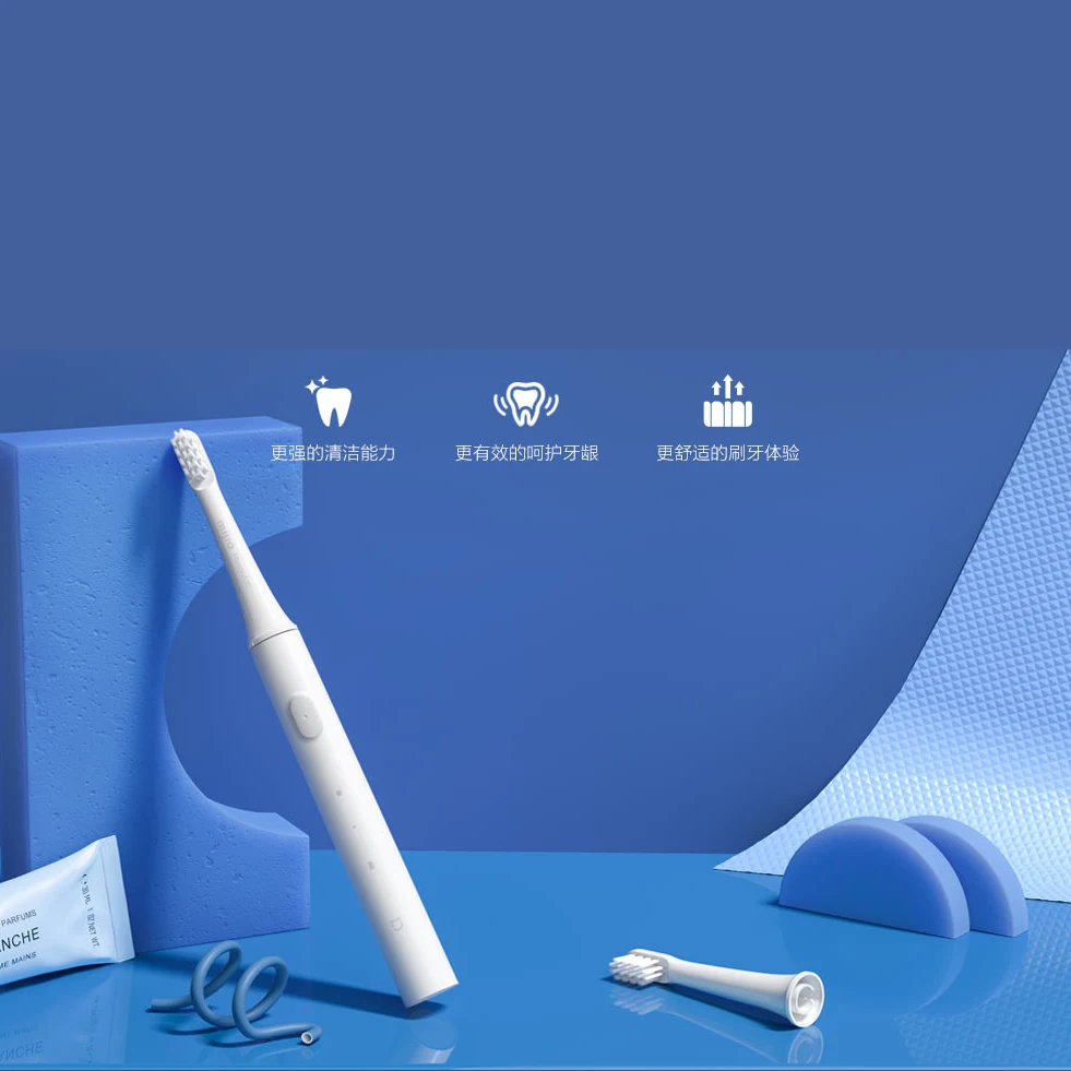 New Original Xiaomi Mijia T100 Electric Toothbrush Sonic Head Ultrasonic automatic USB Rechargeable Soft Головка зубной щетки