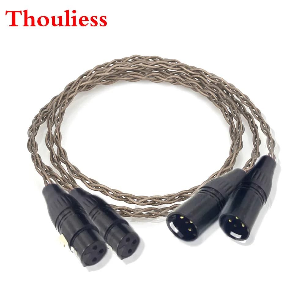 

Thouliess Pair HIFI Nordost Odin Single Crystal Silver 2XLR Male to Female Audio Wire 3pin XLR Balanced Interconnect Audio Cable