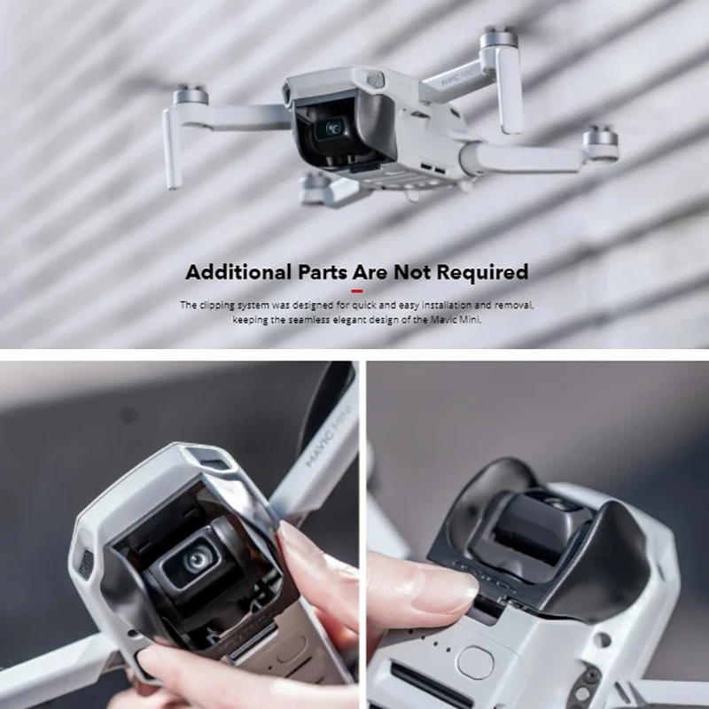 PGYTECH المضادة للوهج الطائرة بدون طيار عدسة هود الشمس الظل الغطاء الواقي لل Dji Mavic mini/mini 2/mini SE الطائرة بدون طيار ملحق