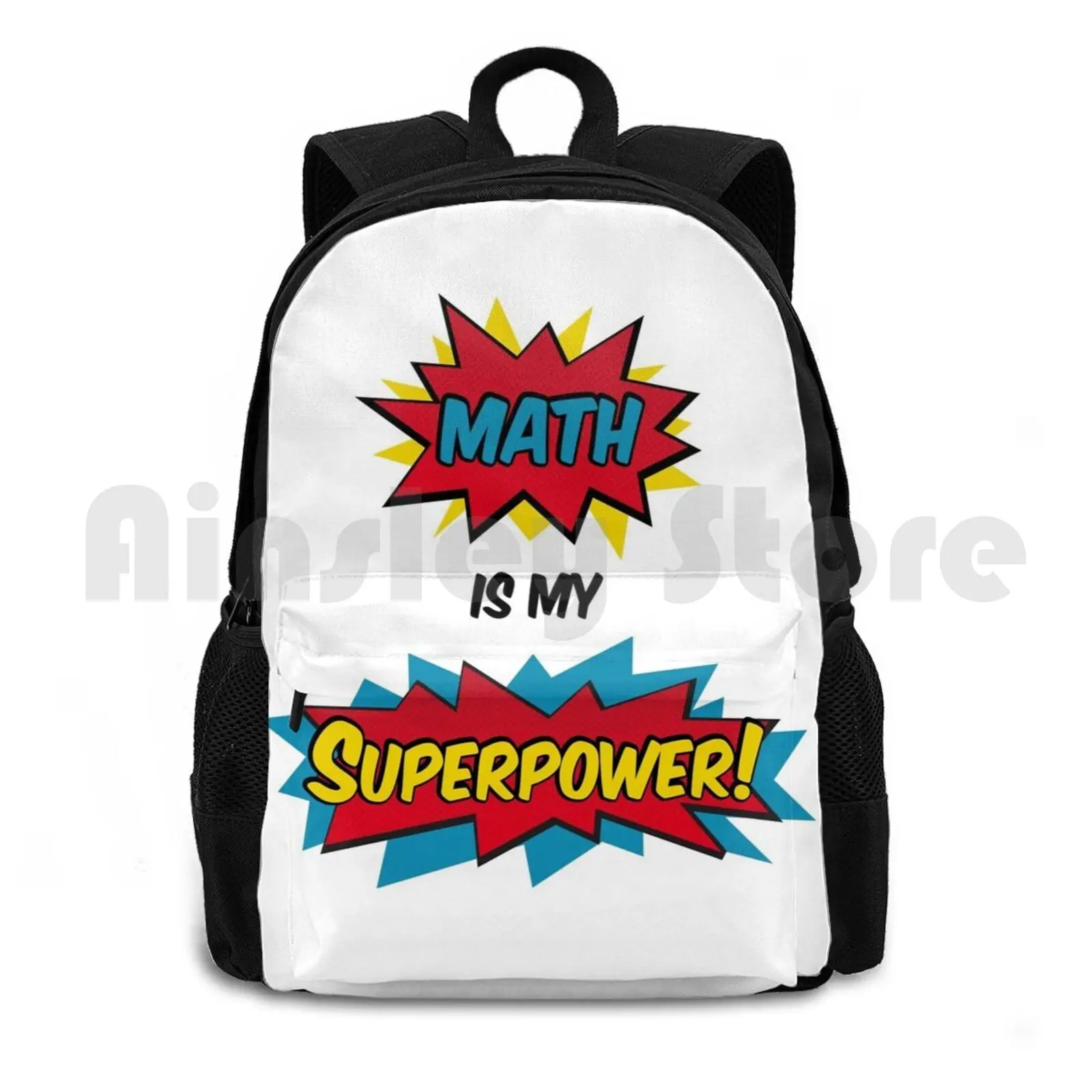 

Math Is My Superpower Открытый походный рюкзак для верховой езды, скалолазания, спортивная сумка, супергерой, наука, ботаник, ботаник, компьютерщик, школьный учитель