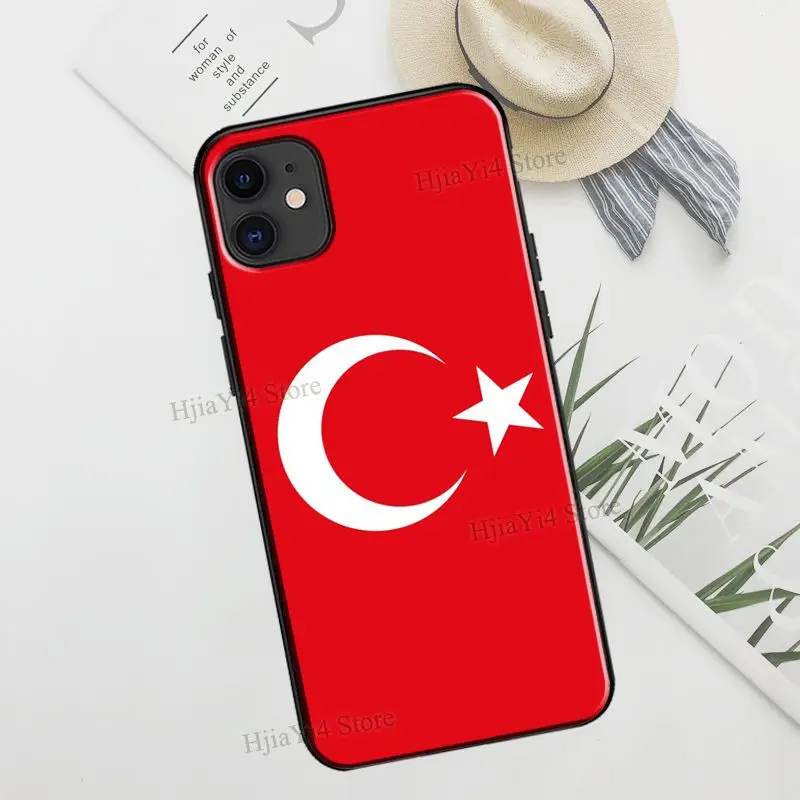 Turkey Turkish Flag TPU Case For iPhone 13 11 14 12 Pro Max mini XR X XS Max 6S 7 8 Plus SE 2020 Cover Funda