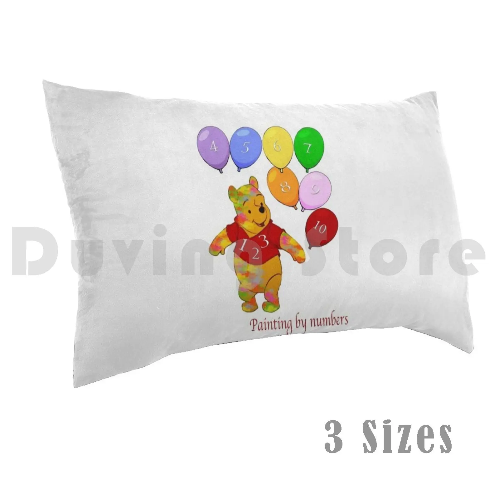 Count To Ten Pillow Case DIY 50*70 Counting Learning To Count Fun Learning For Children Toddlers Counting