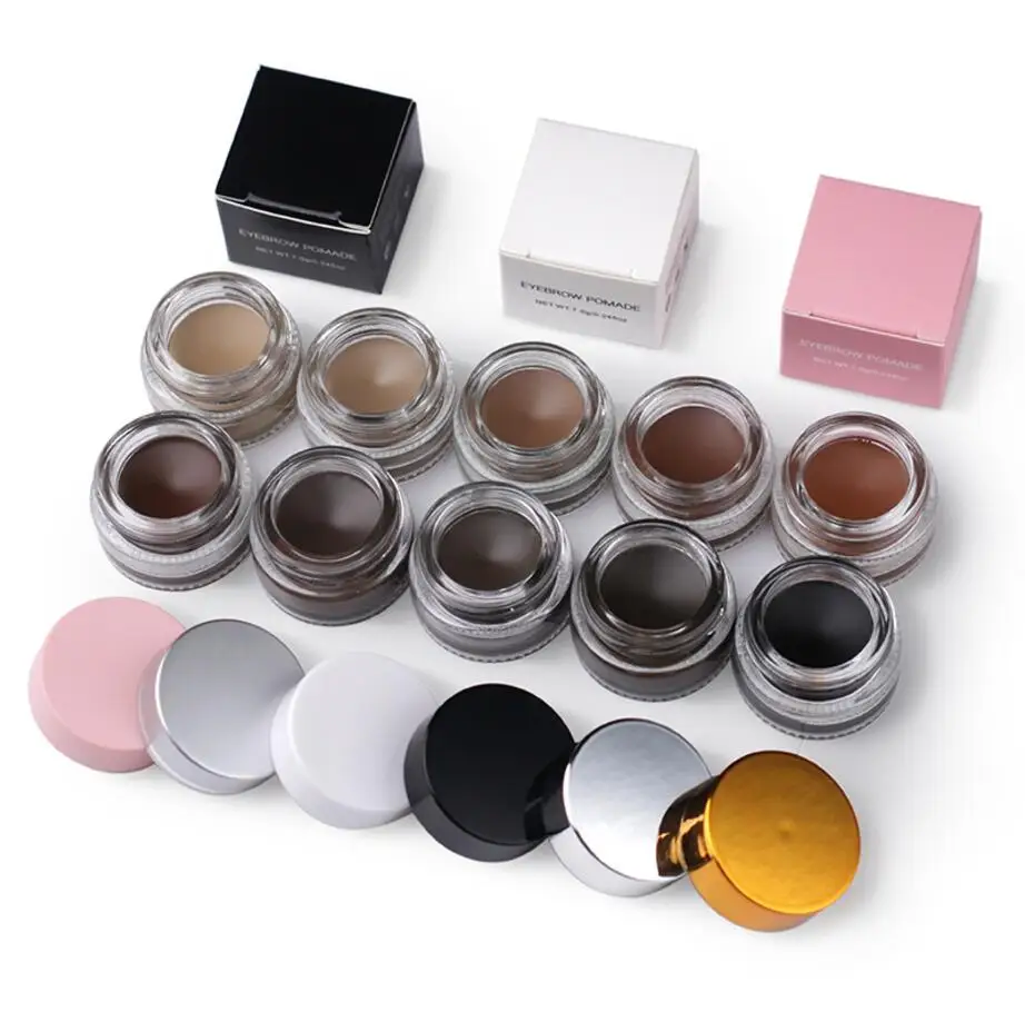 50pcs Private Label Eyebrow Tint Makeup Waterproof Eyebrow Pomade Gel Enhancer Cosmetic Eye Makeup Eye Brow Cream Wholesale