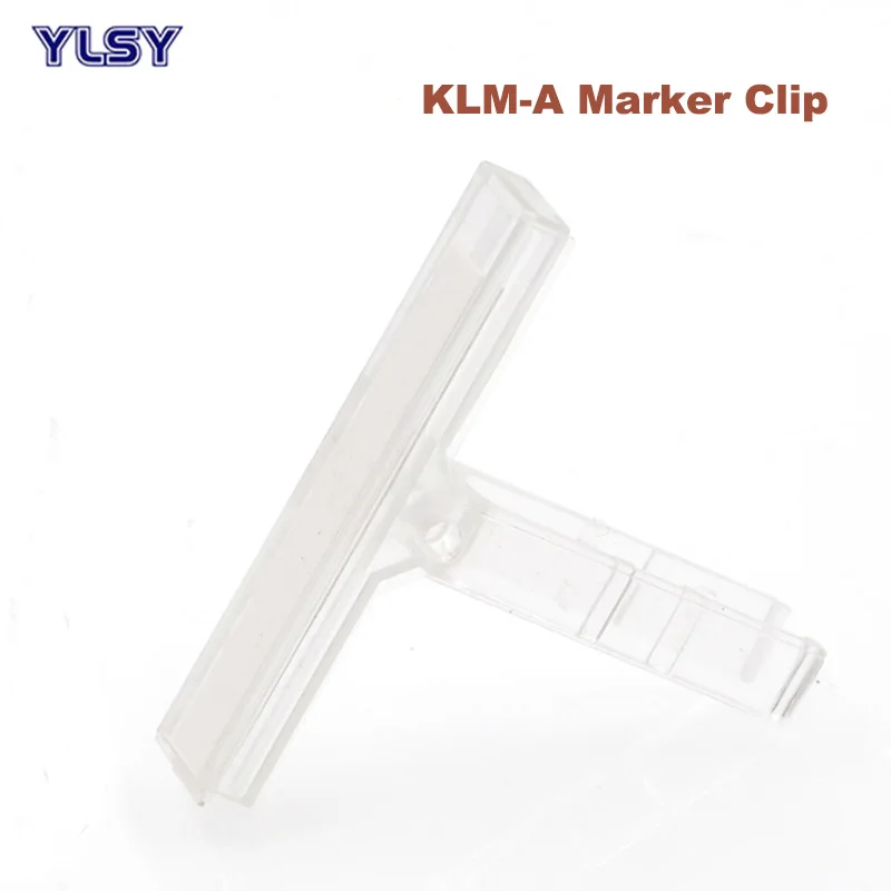 

50Pcs KLM-A Marker Label Clip Transparent Tag Holder E/UK Din Rail Screw Terminals Block Wire Connector Morsettiera Accessories