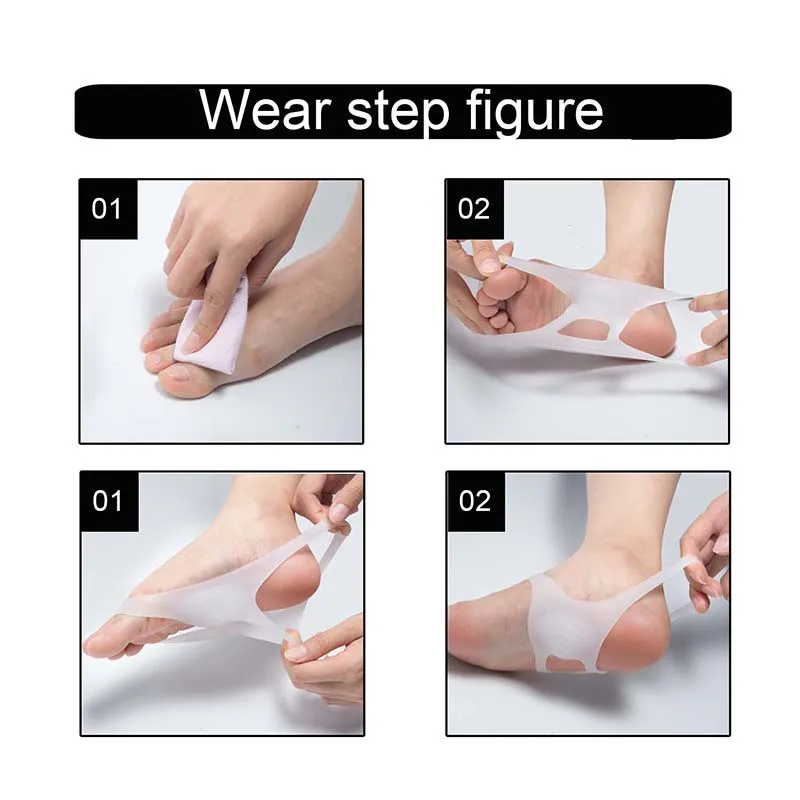 2pcs Silicone Corrector Insoles For Men Women O Type Leg Arch Support Anti Slip Shoes Orthopedic Insole Foot Care Tool Feet Pads