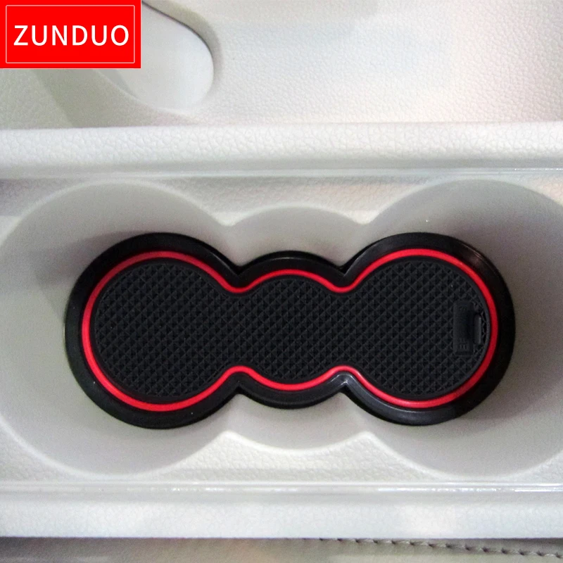 ZUNDUO Anti-Slip Gate Slot Cup Mat for Skoda Superb B6 B8 2016 - 2019 for Superb 2 3 Door Groove Non-slip Pad Car sticker Coaste