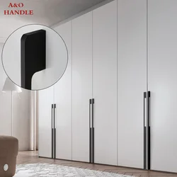 Handles Drawer Cabinet Furniture Kitchen Handles for Wardrobe Doors and Windows Black Golden 1000mm Super Long Hardware