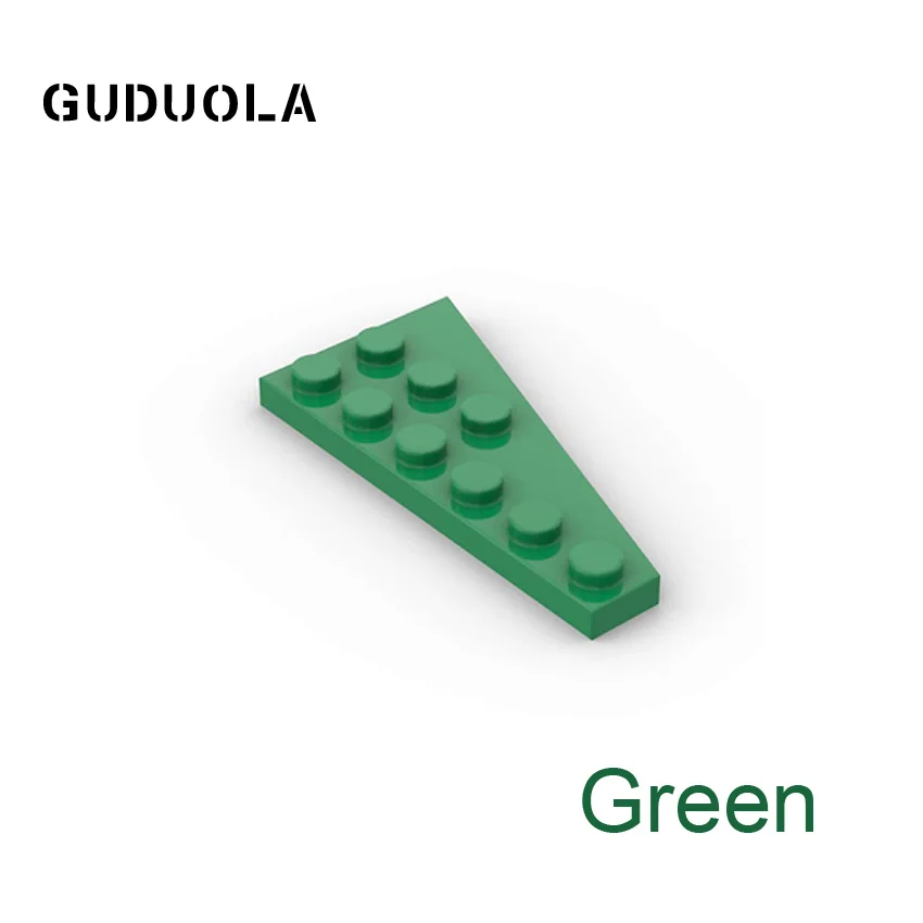 Guduola Left Plate 3x6 with Angle 54384 Special Brick  MOC Small Particle Buildign Block 25pcs/LOT