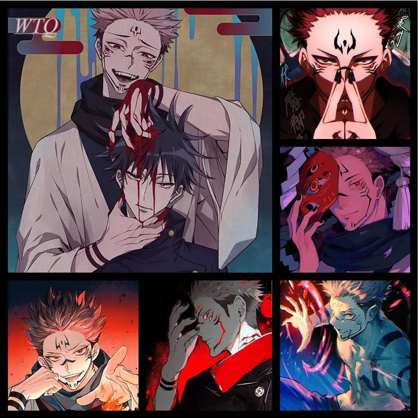 Ryomen Sukuna Anime Posters Jujutsu Kaisen Wall Decor Posters High Quality Canvas Painting Wall Art Picture Room Decor Home Deco