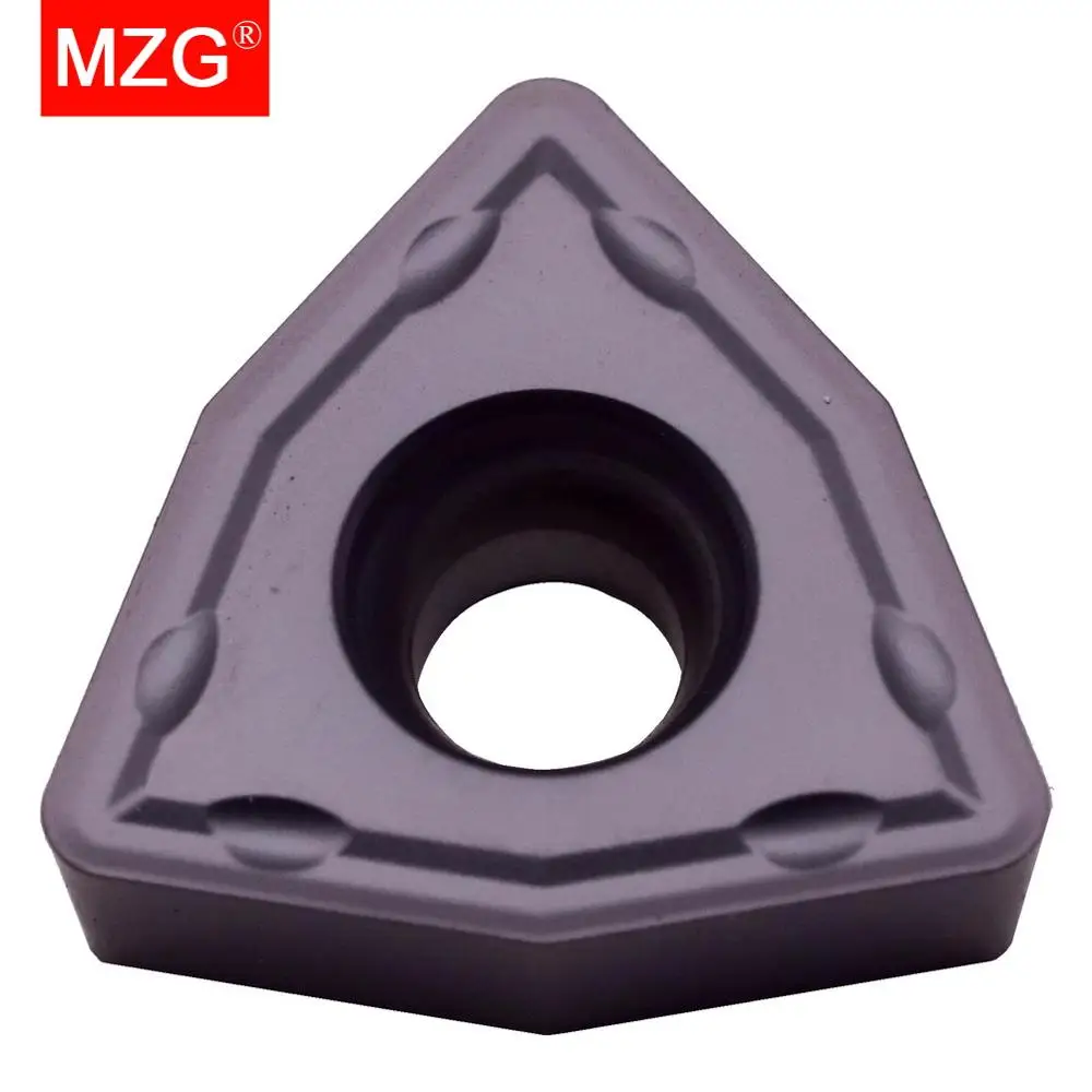 MZG 10pcs WCMX030208 ZP25 Drilling Processing of General Material Stainless Steel Processing Tungsten Milling Carbide Inserts