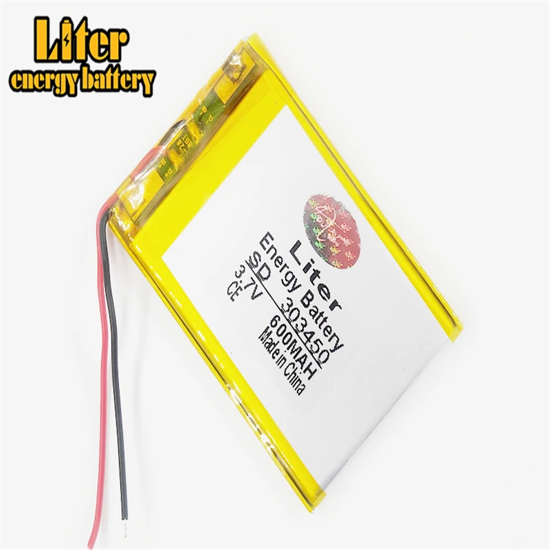 303450 3.7V 600MAH bateria litowo-polimerowa mała szczupła MP4 MP3 głośnik nawigacja pojazd rekord dyskusja