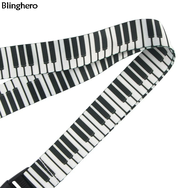 Blinghero Colhedor da Impressão do Teclado de Piano Para as teclas Do Telefone Original Telefone Titular Pescoço Colhedores Correias Acessórios de Moda BH0187