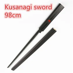98cm Katana wąż miecz Ninja Kusanagi miecz siewka ostrze broń Prop do odgrywania ról broń PU zabawkowy Model Prop Cosplay czarny biały