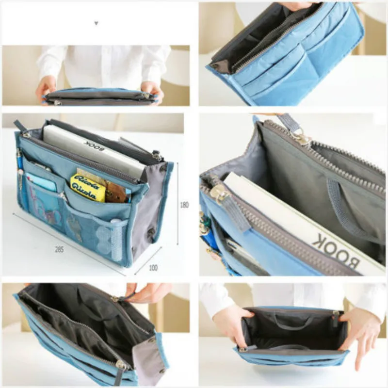 Women Lady Travel Insert Handbag Organizer Purse Large Liner Organizer Tidy Bag Toy Storage Bags