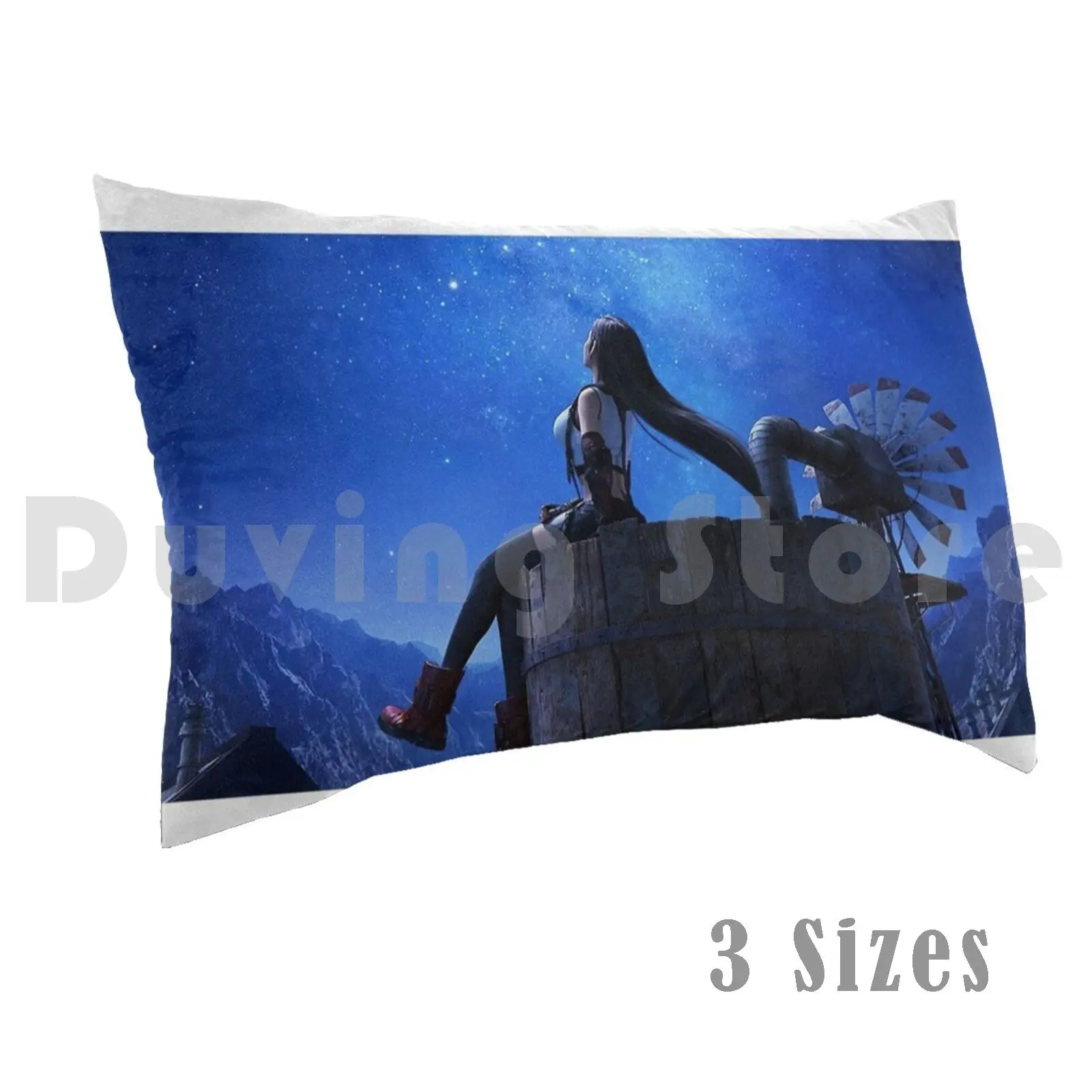 Ffvii Tifa Background Pillow Case Printed 35x50 Ffvii Ff7 Final Fantasy 7 Aerith Cloud Game Rpg Remake