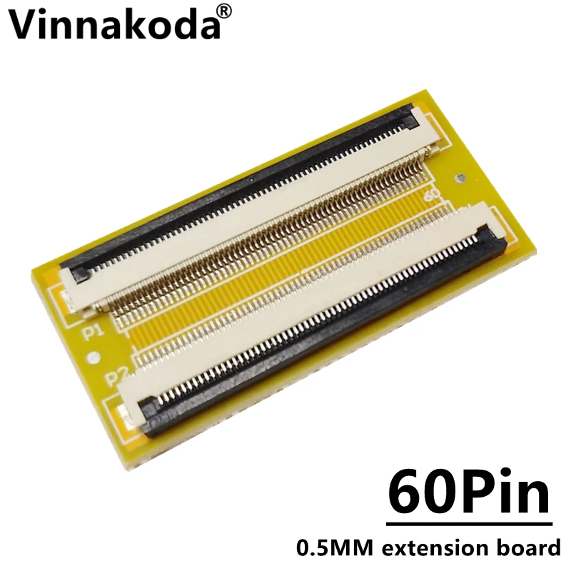 2 Stuks Ffc/Fpc Extensionboard 0.5Mm Tot 0.5Mm 60P Adapter Board