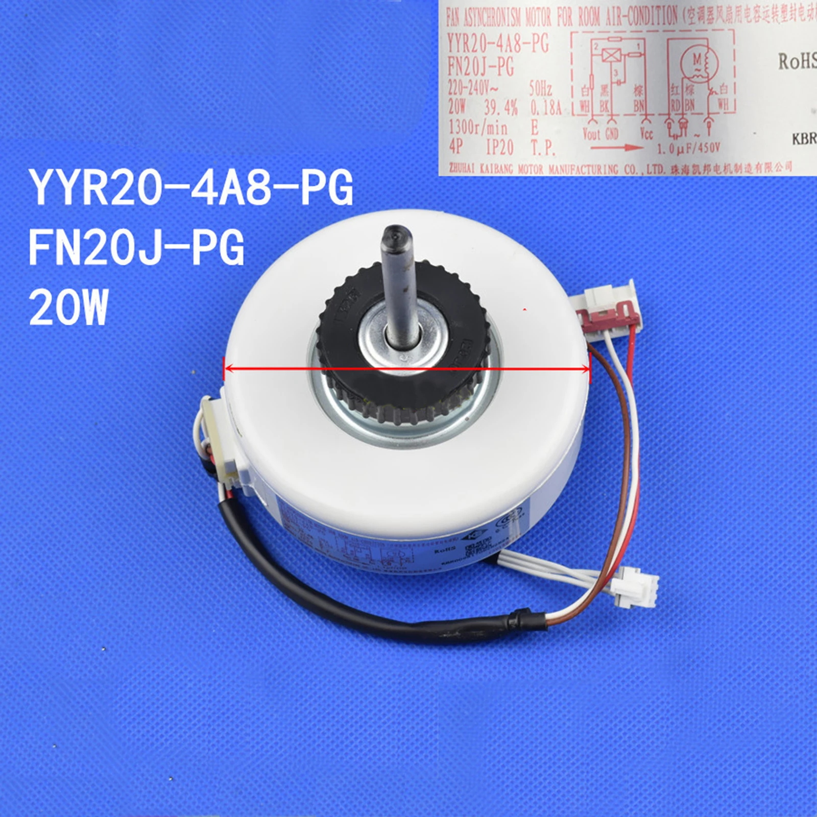 For Gree Air Conditioning Indoor Unit Fan Motor Laminator Motor FN20J-PG YYR20-4A8-PG Air Conditioning Parts