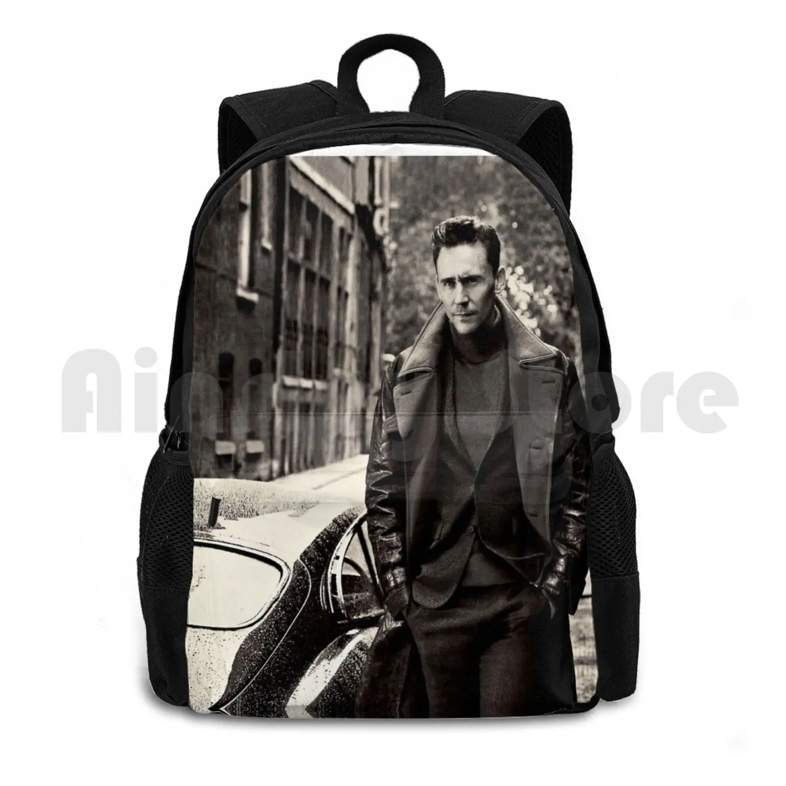 Tom Hiddleston Outdoor Hiking Backpack Riding Climbing Sports Bag Tom Hiddleston Actor Sexy Men Black And White British