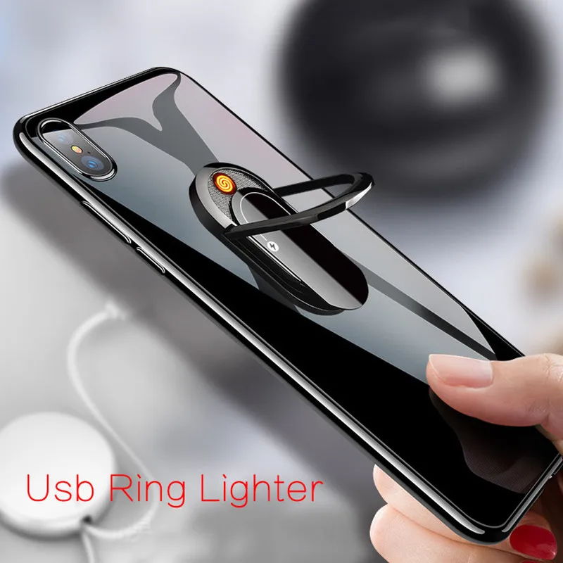 

Creative USB Cigarette Lighter Can Do Mobile Phone Bracket Charging Lighter Multi-function Cigarettes Accessories Gift Exquisite