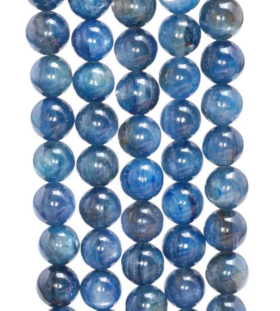 Genuine Blue Kyanite Beads,Gemstone Loose Crystal Beads 5mm 6mm 7mm 8mm 9mm 10mm Round Jewelry Beads,1 of 15\