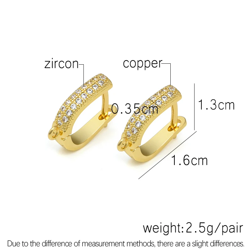 Gold Silver Earrings Hook Clasps  Accessories For DIY Handmade Women Jewelry Making Earring Findings Wholesale