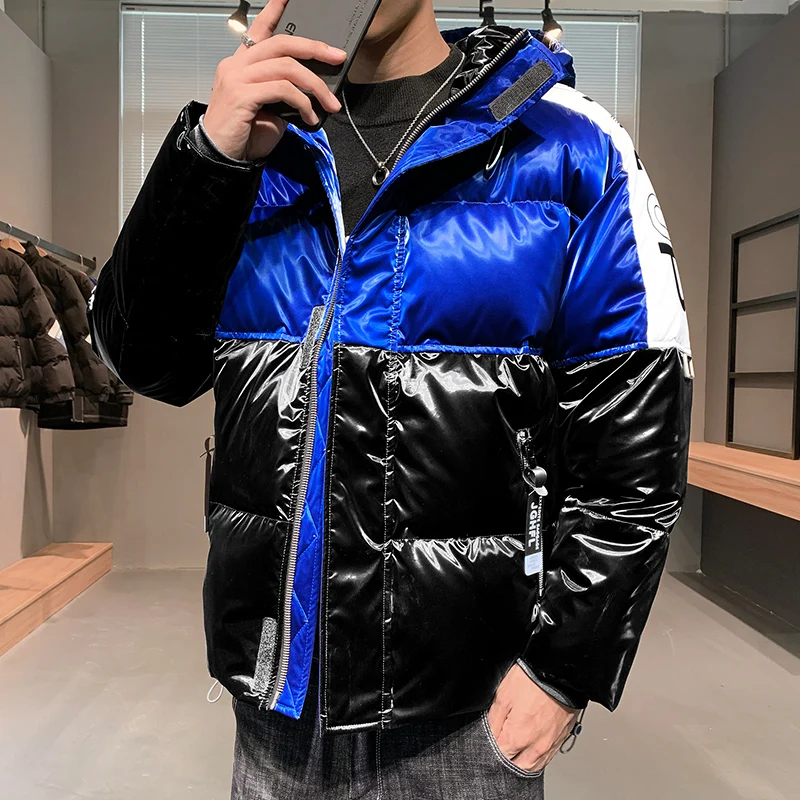 Brand down Jacket Parka Hurt Bear Print Men Winter Oversize Windbreaker Streetwear Harajuku Padded Jacket Coat Warm Outwear