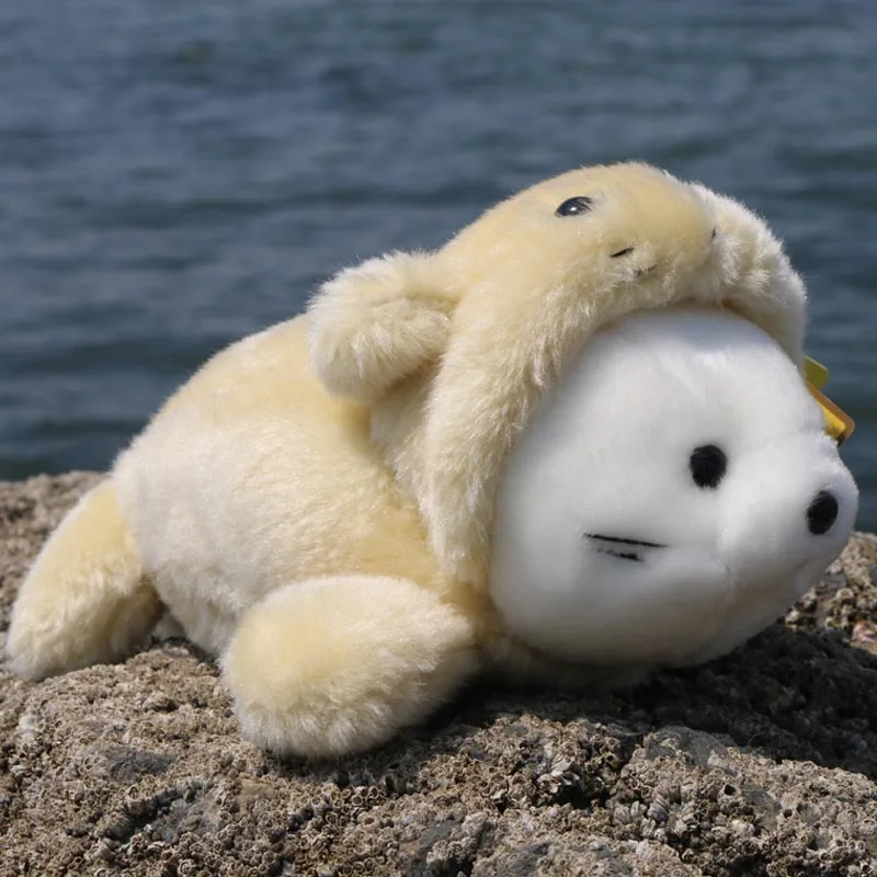 lifelike seal sweet hooded sea dog soft stuffed doll cute plush toy lovely cartoon ocean animal girl boy birthday Christmas gift