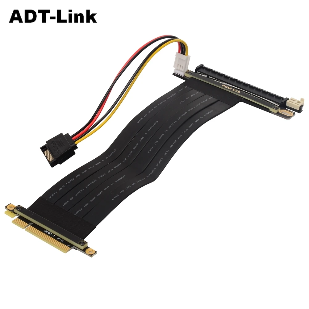 

PCI-E 8X To 16x Slot Riser Cable,PCIE 8X Male To PCI-E 16X Female Extension Flexible Ribbon Cable for RTX 3060 Graphics Card