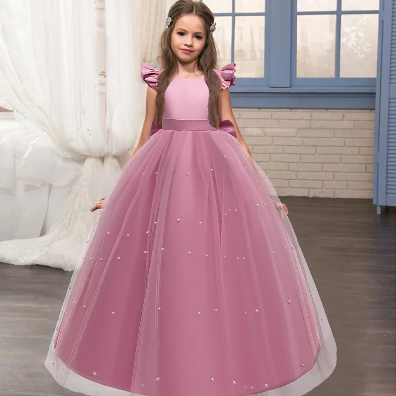 Girl Princess Party Dress Children Christmas Costume For Formal Bridesmaid Evening Wedding Prom Vestidos Kids Clothes Vestidos