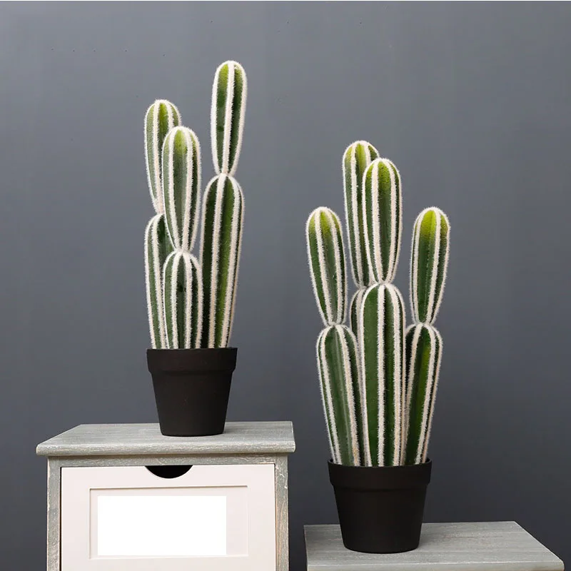 

Simulated cactus potted plant column tropical simulated plant home garden living room decoration fake potted plant