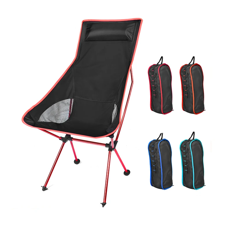 

Light Moon Chair Lightweight Fishing Camping BBQ Chairs Folding Extended Hiking Seat Garden Ultralight Office Home Furniture