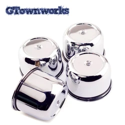 4pcs 86mm 3.39in Push Through Center Caps For  2.32in Tall Truck /Trailer Center Hub Cover Car Hubcap Refit  Accessories