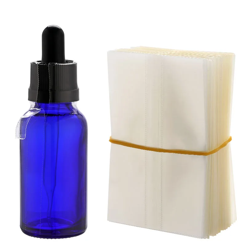 200Pcs Heat Shrink Wrap for 10ml 15ml 30ml 50ml Glass Dropper Bottle Shrink Wrap Bands Easy Use, Make Products Professional