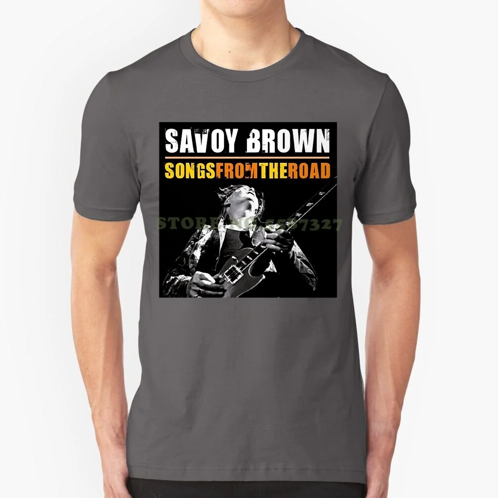 Funny Tops Tee Casual O Neck Savoy Brown Songs From The Road T Shirts For Men Crew Neck