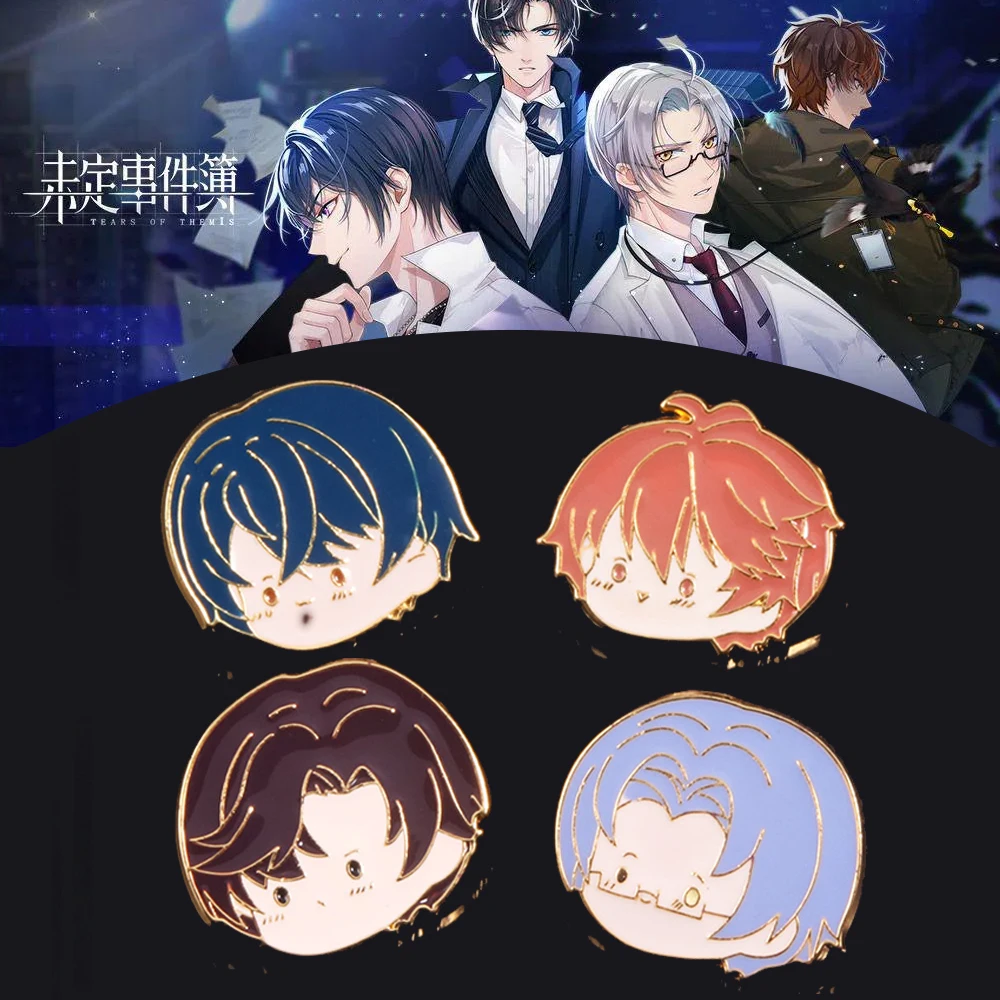 Game Tears of Themis Enamel Pins Brooch Cute Xia Yan Artem Vilhelm Marius Cartoon Avatar Badge Pins Bag Lapel Hat Accessories