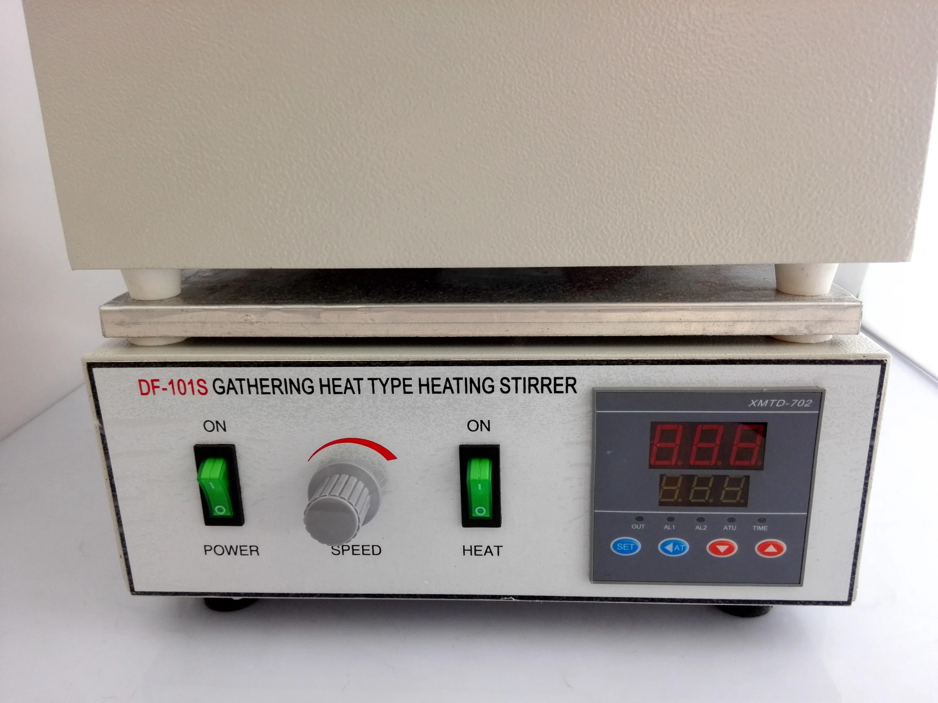 Imagem -02 - Controle de Temperatura Agitador Aquecimento Magnético Display Digital Termostática Agitador Magnético Df101b